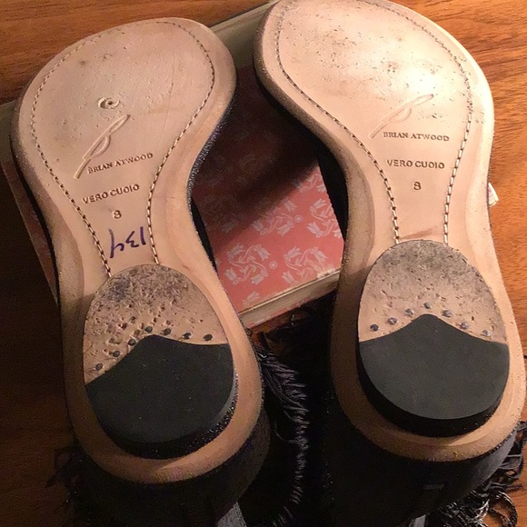 Brian Atwood “Casanova” Chain Fringe Flat Sandals - Picture 8 of 10